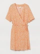 Платье H&M XXL оранжевый цветы 705975806 - изображение 4