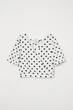 Блуза H&M 40 біло-чорний горох 505766122 - зображення 1