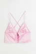 Топ H&M 46 светло розовый 7051067139 - изображение 4