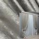Комплект готовых штор VR-Textil Жаккард Мрамор Al1 № 443ш Светло-серый 150х290 см 2 шт (30-183) - изображение 1