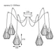 Люстра Паук на 6 ламп Silvia NL 05371-6 W MSK Electric - изображение 3