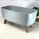 Горшок овальный 39×19,5×18,7 см серый на ножках Prosperplast Gracia DGCL-400 - изображение 2