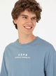 Футболка хлопковая длинная мужская U.S. Polo Assn G081SZ011-000-2006915(indigo) M Индиго (8683857762066) - изображение 5
