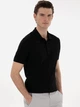 Поло длинное мужское Pierre Cardin G021GL011-000-2186335(siyah) XL Черное (8683858467540) - зображення 4