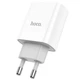 Адаптер питания быстрой зарядки Hoco с разъемом USB + Type-С Блок питания (USB-C) + USB для зарядки телефона iPhone/Xiaomi/Samsung/Huawei/Meizu Power Adapter PD20W+QC3.0 USB-A/USB-C/3,1A - изображение 3