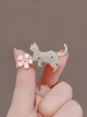 Брошь Котик с цветком (84946805) - изображение 5