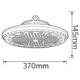 Светильник подвесной влагозащищенный LED 200W 6400K 20000Lm 85-265V IP65 d-370мм. черный ARTEMIS-200 - изображение 2
