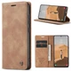 Чехол-книжка CaseMe из нубука для Samsung S21 Светло-коричневый - изображение 4
