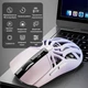 Беспроводная игровая мышь для компьютера / ноутбука / планшета SMAILWOLF RS8 Bluetooth с USB приемником и LED-подсветкой, 12.5х6.5х4 см, сиреневый (106306483) - изображение 4