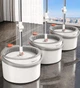 Набор швабра и ведро с отжимом Joybos Spin Mop S01 round mop, 2 мопа в комплекте - изображение 3