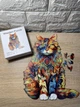 Фигурный деревянный пазл IQ Puzzle магический кот 193 деталей - изображение 6