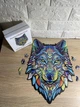 Фигурный деревянный пазл IQ Puzzle королевский волк 289 деталей - изображение 8