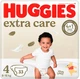 Подгузники Extra Care, размер 4 (8-16 кг), 33 шт. - Huggies 33шт (1240988-31024253) - изображение 1