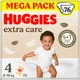 Подгузники Extra Care, размер 4 (8-16 кг), 76 шт. - Huggies 76шт (1240962-31016240) - изображение 1