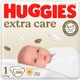 Подгузники Extra Care, размер 1 (2-5 кг), 168 шт. - Huggies 168шт (1259687-31017571) - изображение 1