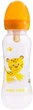 Бутылочка для кормления с латексной соской, 250 мл, оранжевая - Baby Team 250ml (1237093-31099073) - изображение 3