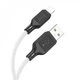 Кабель HOCO X90 Cool silicone charging data cable USB to Lightning 2.4A 1m White (6931474788412) - зображення 2