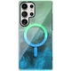 Чохол TPU Shiny Mountain (MagFit) для Samsung Galaxy S24 Ultra Green / Blue - зображення 1