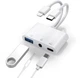 OTG перехідник адаптер iOS iPhone iPad c USB флеш SSD Диск мікрофон Lightning Type-C айфон Білий - зображення 1