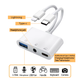OTG перехідник адаптер iOS iPhone iPad c USB флеш SSD Диск мікрофон Lightning Type-C айфон Білий - зображення 10