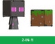 Набір Mattel Minecraft Figurki z transformacją Enderman + Blok Trawy (0194735193349) - зображення 3