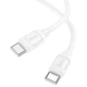 Дата кабель Hoco X115 Surpass Type-C to Type-C 60W (1m) White - зображення 2