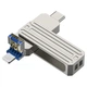 Флеш-драйв USB 3.0 Flash Drive WIWU Wi-FD001 3 in 1 64GB Silver - изображение 3