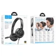 Накладні навушники Hoco W112 Pures (3.5mm/1.8m) Black - изображение 6