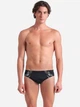 Плавки пляжні чоловічі Arena Poseidonia Swim Briefs 009075-501 80 Чорні з білим (3468337537090) - зображення 3