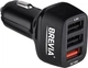 Автомобильное зарядное устройство для быстрой зарядки телефона Brevia ePower TriDrive 42W 3xUSB-A (46042TUB) - изображение 1