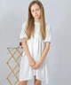 Детское муслиновое платье с коротким рукавом Mrou 80 см Белое - изображение 4