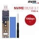 Плата-Адаптер M2 SSD M.2 -> USB 3.1 Sata+Nvme Ngff M2 2230 2242 2260 2280 Nvme M.2 JMS583 до 2 Тб Черный - изображение 1