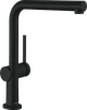 Смеситель для кухонной мойки с выдвижным душем HANSGROHE TALIS M54 72845670, черный матовый - изображение 1