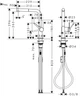 Смеситель для кухонной мойки с выдвижным душем HANSGROHE TALIS M54 72845670, черный матовый - изображение 4