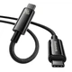 Кабель 2 метра Baseus 240W Type-C to Type-C Tungsten Gold (CAWJ040101) - изображение 2