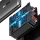 Сетевое зарядное устройство Baseus Cube Pro Fast Charger 2C+U 65W EU Cluster Black (P10152301113-00) - изображение 5