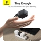 Сетевое зарядное устройство Baseus Palm Fast Charger 1C 20W EU Cluster Black (with Baseus Mini White Cable USB-C to USB-C 60W (20V/3A) 1 м Cluster Black (P10111602113-01) - изображение 11