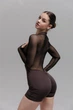 Комбінезон для танців хілз і тверк Diva Chocolate L Коричневий (12054-L) - изображение 5
