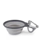 Дорожная миска для животных Dexas Travel Cup with Bottle Holder&Carabiner 240мл Серый (PW220432429) - изображение 2