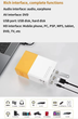 Портативний доманшій міні LED проектор Q1 з HDMI USB та Flash роз'ємами Жовтий - зображення 6