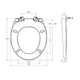 Сидение крышка для унитаза SoloPlast быстросъемное с микролифтом, 378х434мм СП14-Д - изображение 9