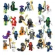 Большой набор фигурки человечки ниндзя Ninjago 24 штуки, конструктор Ниндзяго - изображение 1
