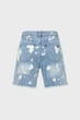 Жіночі блакитні джинсові шорти з візерунком BOYFRIEND DENIM SHORT Michael Kors 6 MS59066HME - зображення 10