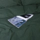 Пододеяльник MirSon Полуторный Евро 160х220 см Ranforce Elite 17-0612 Stripe Emerald (2200008201142) - изображение 6