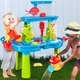 Игровой 3-уровневый столик и стульчик для игры с песком и водой обучающая сенсорная песочница с фонтаном и игрушками для детей 2+ (Y78YO) - изображение 2