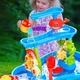 Игровой 3-уровневый столик и стульчик для игры с песком и водой обучающая сенсорная песочница с фонтаном и игрушками для детей 2+ (Y78YO) - изображение 3