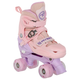Ролики квади розсувні FEI BAO 318-2 M (35-38) (PL, пластик, метал, колеса-PU світяться, рожевий) - изображение 3