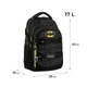 Рюкзак школьный для подростка Kite Education Teens DC Batman, для мальчиков, черный (DC25-727M) - изображение 3
