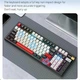 Игровая беспроводная клавиатура механическая TWolf T70 |УКР/АНГ раскладка| с RGB подсветкой black-white - изображение 3