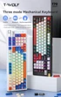 Игровая беспроводная клавиатура механическая TWolf T70 |УКР/АНГ раскладка| с RGB подсветкой white-blue - изображение 8